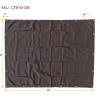 image6 x 8 Dark Brown Canvas Tarp 12oz  Water Resistant ampamp Breathable  Heavy Duty Tarps  Multipurpose Tarpaulin Cover for Camping TentDark Brown