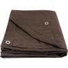 image6 x 8 Dark Brown Canvas Tarp 12oz  Water Resistant ampamp Breathable  Heavy Duty Tarps  Multipurpose Tarpaulin Cover for Camping TentDark Brown