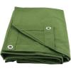 image6 x 8 Dark Brown Canvas Tarp 12oz  Water Resistant ampamp Breathable  Heavy Duty Tarps  Multipurpose Tarpaulin Cover for Camping TentGreen