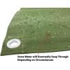 image6 x 8 Dark Brown Canvas Tarp 12oz  Water Resistant ampamp Breathable  Heavy Duty Tarps  Multipurpose Tarpaulin Cover for Camping TentGreen