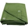 image6 x 8 Dark Brown Canvas Tarp 12oz  Water Resistant ampamp Breathable  Heavy Duty Tarps  Multipurpose Tarpaulin Cover for Camping TentGreen