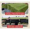 image6 x 8 Dark Brown Canvas Tarp 12oz  Water Resistant ampamp Breathable  Heavy Duty Tarps  Multipurpose Tarpaulin Cover for Camping TentGreen
