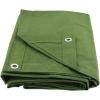 image6 x 8 Dark Brown Canvas Tarp 12oz  Water Resistant ampamp Breathable  Heavy Duty Tarps  Multipurpose Tarpaulin Cover for Camping TentGreen