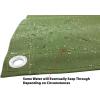 image6 x 8 Dark Brown Canvas Tarp 12oz  Water Resistant ampamp Breathable  Heavy Duty Tarps  Multipurpose Tarpaulin Cover for Camping TentGreen
