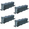 image6quotx7quotx24quot Black Cribbing Block Stacker with Interlocking ampamp NonSlip Surface  High Density Polymer Material Used to Stabilize Loads ampamp Support Heavy Objects4  Pack
