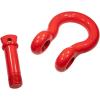 imageMytee Products 118quot Anchor Shackle Forged Carbon Steel wAlloy Screw Pin WLL  950 Tons 19000 lbs Double Rust Protection Heavy Duty D Ring Shackle for Towing Rigging ampamp Vehicle Recovery 2 Pack2  Pack
