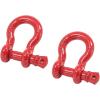 imageMytee Products 118quot Anchor Shackle Forged Carbon Steel wAlloy Screw Pin WLL  950 Tons 19000 lbs Double Rust Protection Heavy Duty D Ring Shackle for Towing Rigging ampamp Vehicle Recovery 2 Pack2  Pack