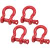 imageMytee Products 118quot Anchor Shackle Forged Carbon Steel wAlloy Screw Pin WLL  950 Tons 19000 lbs Double Rust Protection Heavy Duty D Ring Shackle for Towing Rigging ampamp Vehicle Recovery 2 Pack4  Pack