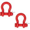 imageMytee Products 118quot Anchor Shackle Forged Carbon Steel wAlloy Screw Pin WLL  950 Tons 19000 lbs Double Rust Protection Heavy Duty D Ring Shackle for Towing Rigging ampamp Vehicle Recovery 2 Pack2  Pack