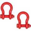 imageMytee Products 118quot Anchor Shackle Forged Carbon Steel wAlloy Screw Pin WLL  950 Tons 19000 lbs Double Rust Protection Heavy Duty D Ring Shackle for Towing Rigging ampamp Vehicle Recovery 2 Pack2  Pack