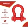 imageMytee Products 118quot Anchor Shackle Forged Carbon Steel wAlloy Screw Pin WLL  950 Tons 19000 lbs Double Rust Protection Heavy Duty D Ring Shackle for Towing Rigging ampamp Vehicle Recovery 2 Pack1  Pack