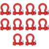 imageMytee Products 118quot Anchor Shackle Forged Carbon Steel wAlloy Screw Pin WLL  950 Tons 19000 lbs Double Rust Protection Heavy Duty D Ring Shackle for Towing Rigging ampamp Vehicle Recovery 2 Pack10  Pack