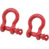 imageMytee Products 118quot Anchor Shackle Forged Carbon Steel wAlloy Screw Pin WLL  950 Tons 19000 lbs Double Rust Protection Heavy Duty D Ring Shackle for Towing Rigging ampamp Vehicle Recovery 2 Pack2  Pack