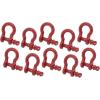 imageMytee Products 118quot Anchor Shackle Forged Carbon Steel wAlloy Screw Pin WLL  950 Tons 19000 lbs Double Rust Protection Heavy Duty D Ring Shackle for Towing Rigging ampamp Vehicle Recovery 2 Pack10  Pack