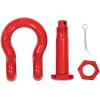 imageMytee Products 118quot Anchor Shackle Forged Carbon Steel wAlloy Screw Pin WLL  950 Tons 19000 lbs Double Rust Protection Heavy Duty D Ring Shackle for Towing Rigging ampamp Vehicle Recovery 2 Pack4  Pack