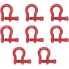 imageMytee Products 118quot Anchor Shackle Forged Carbon Steel wAlloy Screw Pin WLL  950 Tons 19000 lbs Double Rust Protection Heavy Duty D Ring Shackle for Towing Rigging ampamp Vehicle Recovery 2 Pack8  Pack
