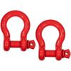 imageMytee Products 118quot Anchor Shackle Forged Carbon Steel wAlloy Screw Pin WLL  950 Tons 19000 lbs Double Rust Protection Heavy Duty D Ring Shackle for Towing Rigging ampamp Vehicle Recovery 2 Pack2  Pack