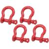 imageMytee Products 118quot Anchor Shackle Forged Carbon Steel wAlloy Screw Pin WLL  950 Tons 19000 lbs Double Rust Protection Heavy Duty D Ring Shackle for Towing Rigging ampamp Vehicle Recovery 2 Pack4  Pack