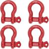 imageMytee Products 118quot Anchor Shackle Forged Carbon Steel wAlloy Screw Pin WLL  950 Tons 19000 lbs Double Rust Protection Heavy Duty D Ring Shackle for Towing Rigging ampamp Vehicle Recovery 2 Pack4  Pack