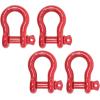 imageMytee Products 118quot Anchor Shackle Forged Carbon Steel wAlloy Screw Pin WLL  950 Tons 19000 lbs Double Rust Protection Heavy Duty D Ring Shackle for Towing Rigging ampamp Vehicle Recovery 2 Pack4  Pack
