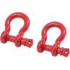 imageMytee Products 118quot Anchor Shackle Forged Carbon Steel wAlloy Screw Pin WLL  950 Tons 19000 lbs Double Rust Protection Heavy Duty D Ring Shackle for Towing Rigging ampamp Vehicle Recovery 2 Pack2  Pack