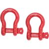 imageMytee Products 118quot Anchor Shackle Forged Carbon Steel wAlloy Screw Pin WLL  950 Tons 19000 lbs Double Rust Protection Heavy Duty D Ring Shackle for Towing Rigging ampamp Vehicle Recovery 2 Pack2  Pack