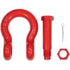 imageMytee Products 118quot Anchor Shackle Forged Carbon Steel wAlloy Screw Pin WLL  950 Tons 19000 lbs Double Rust Protection Heavy Duty D Ring Shackle for Towing Rigging ampamp Vehicle Recovery 2 Pack4  Pack