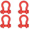 imageMytee Products 118quot Anchor Shackle Forged Carbon Steel wAlloy Screw Pin WLL  950 Tons 19000 lbs Double Rust Protection Heavy Duty D Ring Shackle for Towing Rigging ampamp Vehicle Recovery 2 Pack4  Pack