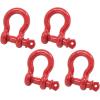 imageMytee Products 118quot Anchor Shackle Forged Carbon Steel wAlloy Screw Pin WLL  950 Tons 19000 lbs Double Rust Protection Heavy Duty D Ring Shackle for Towing Rigging ampamp Vehicle Recovery 2 Pack4  Pack