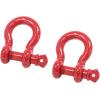 imageMytee Products 118quot Anchor Shackle Forged Carbon Steel wAlloy Screw Pin WLL  950 Tons 19000 lbs Double Rust Protection Heavy Duty D Ring Shackle for Towing Rigging ampamp Vehicle Recovery 2 Pack2  Pack