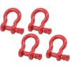 imageMytee Products 118quot Anchor Shackle Forged Carbon Steel wAlloy Screw Pin WLL  950 Tons 19000 lbs Double Rust Protection Heavy Duty D Ring Shackle for Towing Rigging ampamp Vehicle Recovery 2 Pack4  Pack