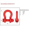 imageMytee Products 118quot Anchor Shackle Forged Carbon Steel wAlloy Screw Pin WLL  950 Tons 19000 lbs Double Rust Protection Heavy Duty D Ring Shackle for Towing Rigging ampamp Vehicle Recovery 2 Pack1  Pack