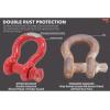 imageMytee Products 118quot Anchor Shackle Forged Carbon Steel wAlloy Screw Pin WLL  950 Tons 19000 lbs Double Rust Protection Heavy Duty D Ring Shackle for Towing Rigging ampamp Vehicle Recovery 2 Pack10  Pack