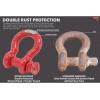 imageMytee Products 138quot Anchor Shackle Forged Carbon Steel wAlloy Screw Pin Load Limit  135 Tons 27000 lbs Double Rust Protection Heavy Duty D Ring Shackle for Towing Rigging ampamp Vehicle Recovery