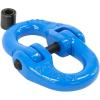 imageMytee Products 2 Pack Grade 100 38quot Forged Alloy Steel Hammerlock Coupling Link  Blue 8800 lbs Working Load Limit  Heavy Duty G100 Connecting HammerLink4  Pack