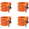 imageMytee Products 2 Pack King Pin Lock Heavy Duty Orange Powder Coated with Safety Ribbon Works with Class 8 Vehicles and RV TrailersOrange