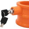 imageMytee Products 2 Pack King Pin Lock Heavy Duty Orange Powder Coated with Safety Ribbon Works with Class 8 Vehicles and RV TrailersOrange