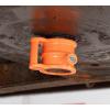 imageMytee Products 2 Pack King Pin Lock Heavy Duty Orange Powder Coated with Safety Ribbon Works with Class 8 Vehicles and RV TrailersOrange