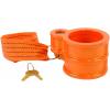 imageMytee Products 2 Pack King Pin Lock Heavy Duty Orange Powder Coated with Safety Ribbon Works with Class 8 Vehicles and RV TrailersOrange Powder Coated