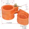 imageMytee Products 2 Pack King Pin Lock Heavy Duty Orange Powder Coated with Safety Ribbon Works with Class 8 Vehicles and RV TrailersOrange Powder Coated
