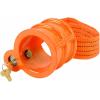 imageMytee Products 2 Pack King Pin Lock Heavy Duty Orange Powder Coated with Safety Ribbon Works with Class 8 Vehicles and RV TrailersOrange Powder Coated