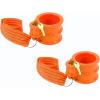 imageMytee Products 2 Pack King Pin Lock Heavy Duty Orange Powder Coated with Safety Ribbon Works with Class 8 Vehicles and RV TrailersOrange Powder Coated
