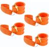 imageMytee Products 2 Pack King Pin Lock Heavy Duty Orange Powder Coated with Safety Ribbon Works with Class 8 Vehicles and RV TrailersOrange Powder Coated