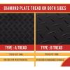 imageMytee Products 2 x 4 Ground Protection Mats wDouble Sided Diamond Plated Tread Design  High Density Polyethylene Mat Easily Supports 60 Ton Loads on Lawns Dirt and Any Other Areas