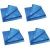 imageMytee Products 20X30 Blue Poly Tarp Tarpaulin Poly Cover Canopy with Grommets20 x 40