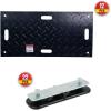 imageMytee Products 4 Pcs Ground Protection Mats  Black 2 x 8 Heavy Equipment Mats w 6 Pcs Single Connectors2 FT x 4 FT