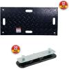imageMytee Products 4 Pcs Ground Protection Mats  Black 2 x 8 Heavy Equipment Mats w 6 Pcs Single Connectors2 FT x 6 FT
