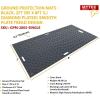 imageMytee Products 4 Pcs Ground Protection Mats  Black 2 x 8 Heavy Equipment Mats w 6 Pcs Single Connectors2 FT x 8 FT