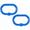 imageMytee Products 58 Inch Oblong Master Link for Chain ampamp Wire Rope Grade 100  WLL 7700 Lbs 35 Tons Blue  41 Safety Factor  Alloy Steel HeavyDuty Oval Master Link Ring for Lifting2