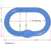 imageMytee Products 58 Inch Oblong Master Link for Chain ampamp Wire Rope Grade 100  WLL 7700 Lbs 35 Tons Blue  41 Safety Factor  Alloy Steel HeavyDuty Oval Master Link Ring for Lifting4